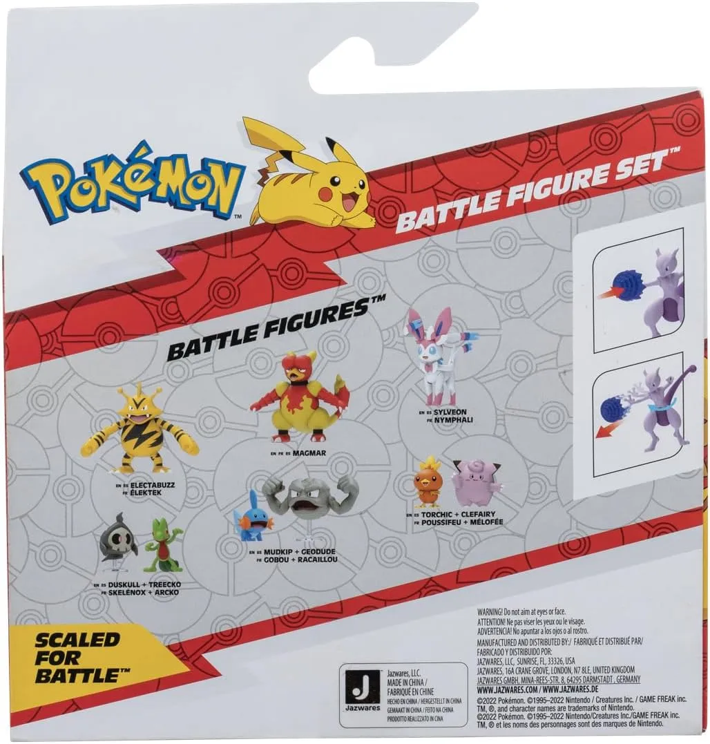 Mewtwo (Deluxe Action) y Mew | Jazwares Pack 2 Figuras de Batalla Pokémon - Image 3