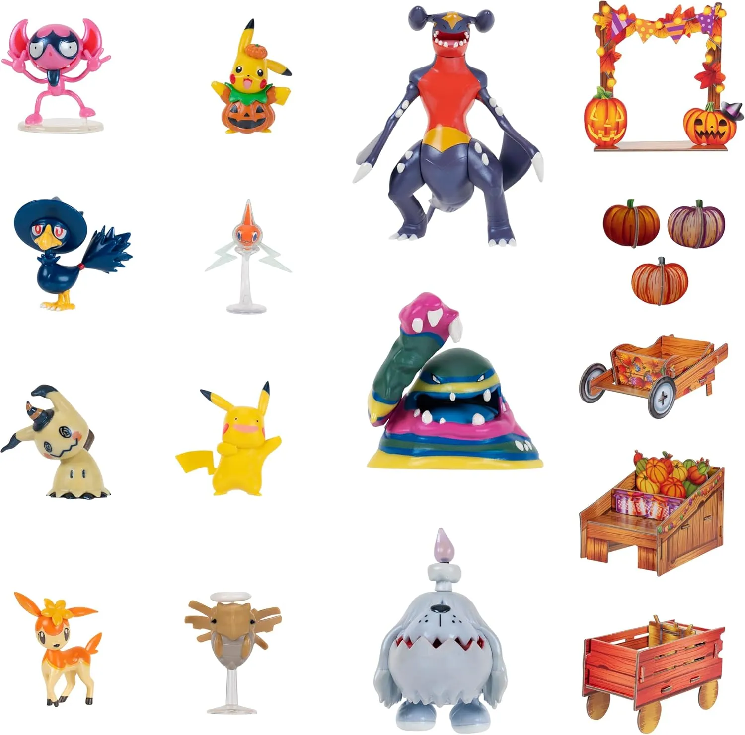 Calendario Halloween | Garchomp y 8 figuras Pokémon (ver. 2025) - Jazwares - Image 3