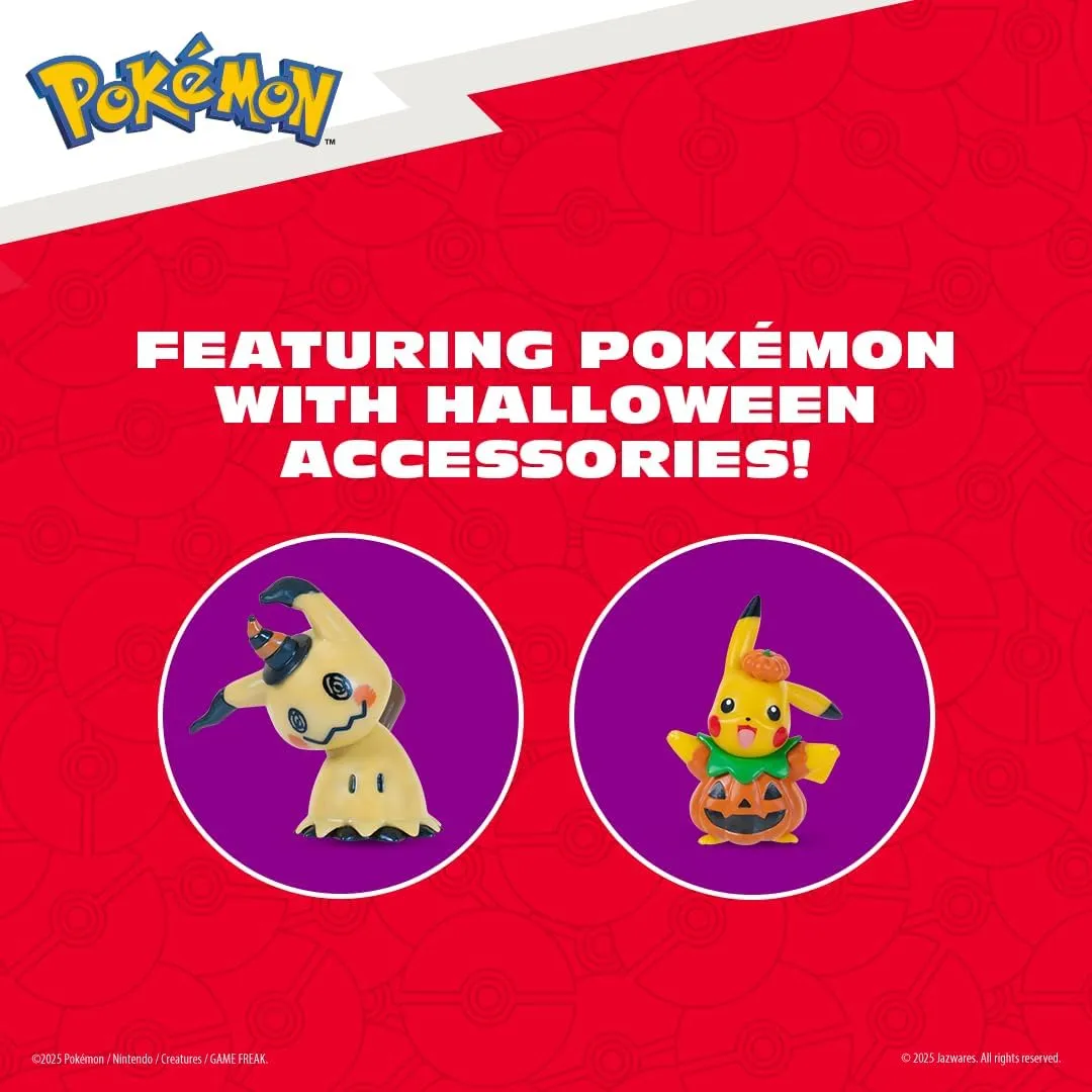 Calendario Halloween | Garchomp y 8 figuras Pokémon (ver. 2025) - Jazwares - Image 5