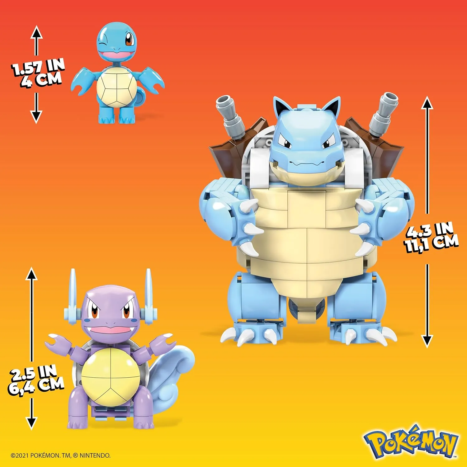 Squirtle Evolution Set (379 piezas) - Mega Construx - Image 2