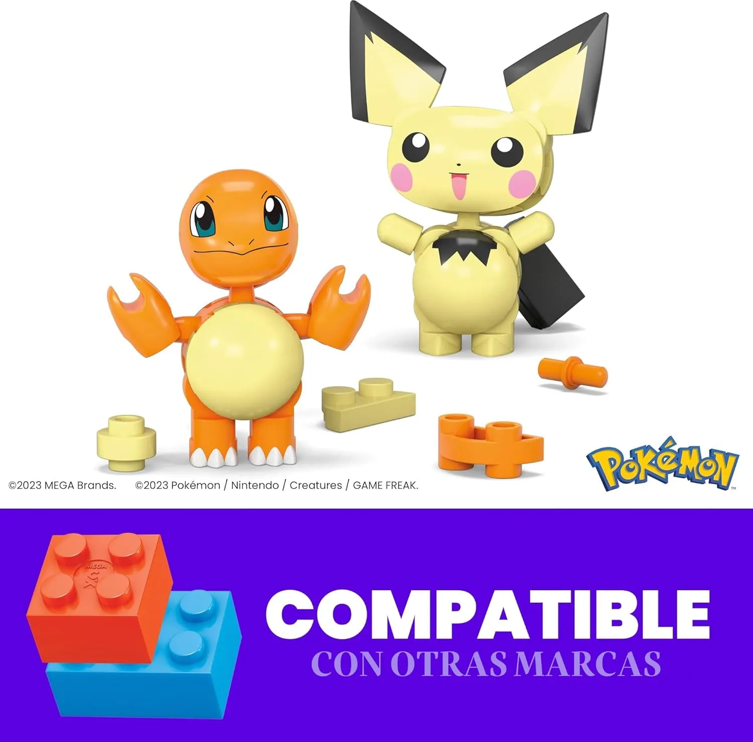 Charmander & Pichu (40 piezas) - Mega Construx - Image 4