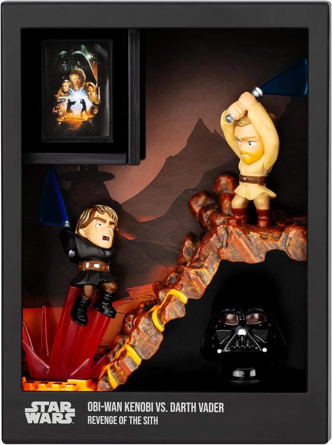 Obi-Wan Kenobi vs. Darth Vader | Moose Toys Fandrop Diorama Star Wars: Revenge of the Sith - Image 2