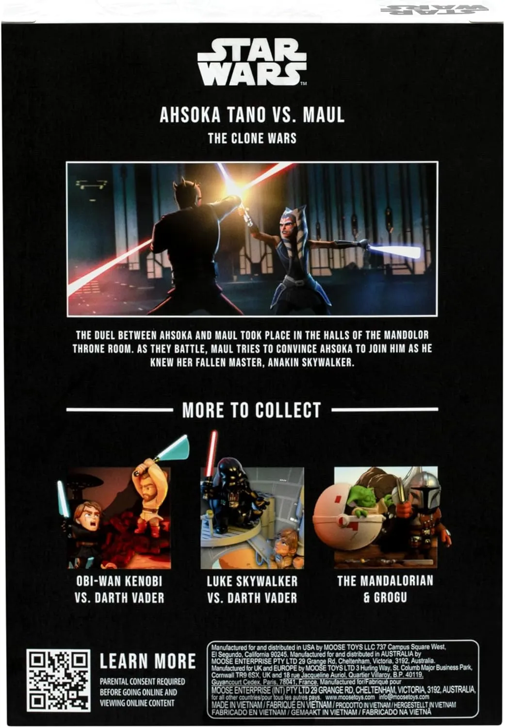 Ahsoka Tano vs. Maul | Moose Toys Fandrop Diorama Star Wars: Clone Wars - Image 2