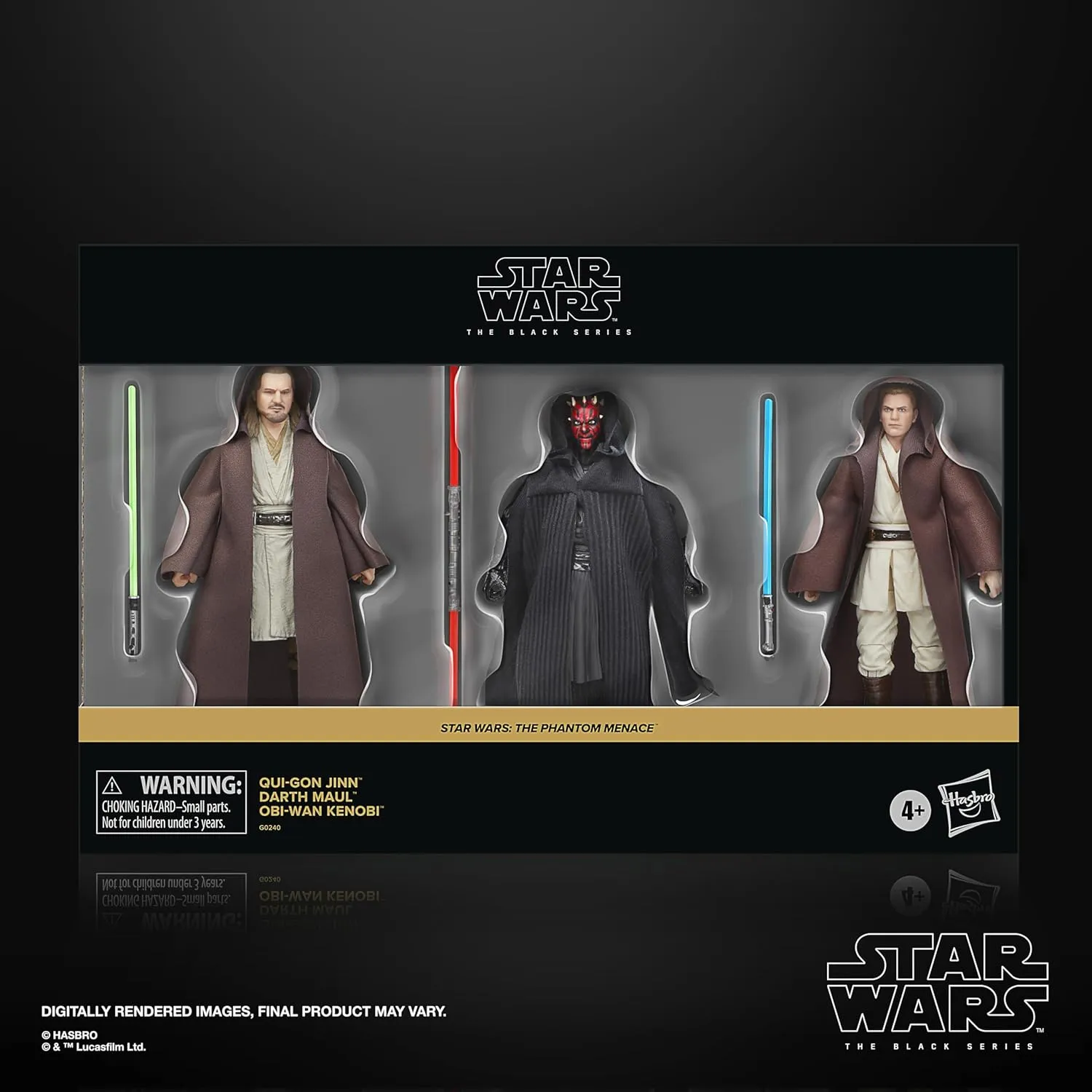 Qui-Gon Jinn, Darth Maul & Obi-Wan Kenobi | The Black Series Star Wars: The Phantom Menace - Image 2