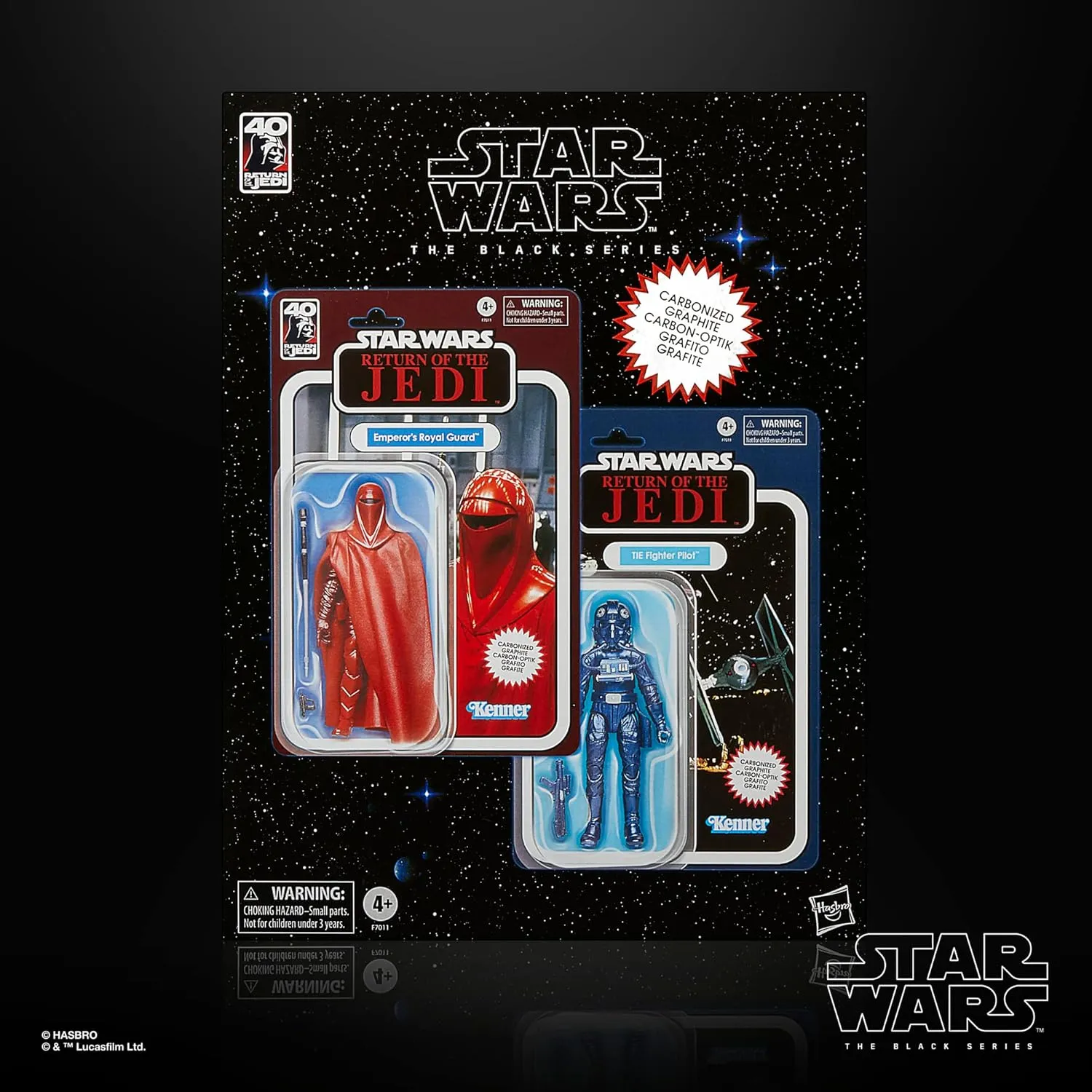Carbonized Collection: Emperor's Royal Guard & TIE Pilot | The Black Series Star Wars: Return of the Jedi - Image 7