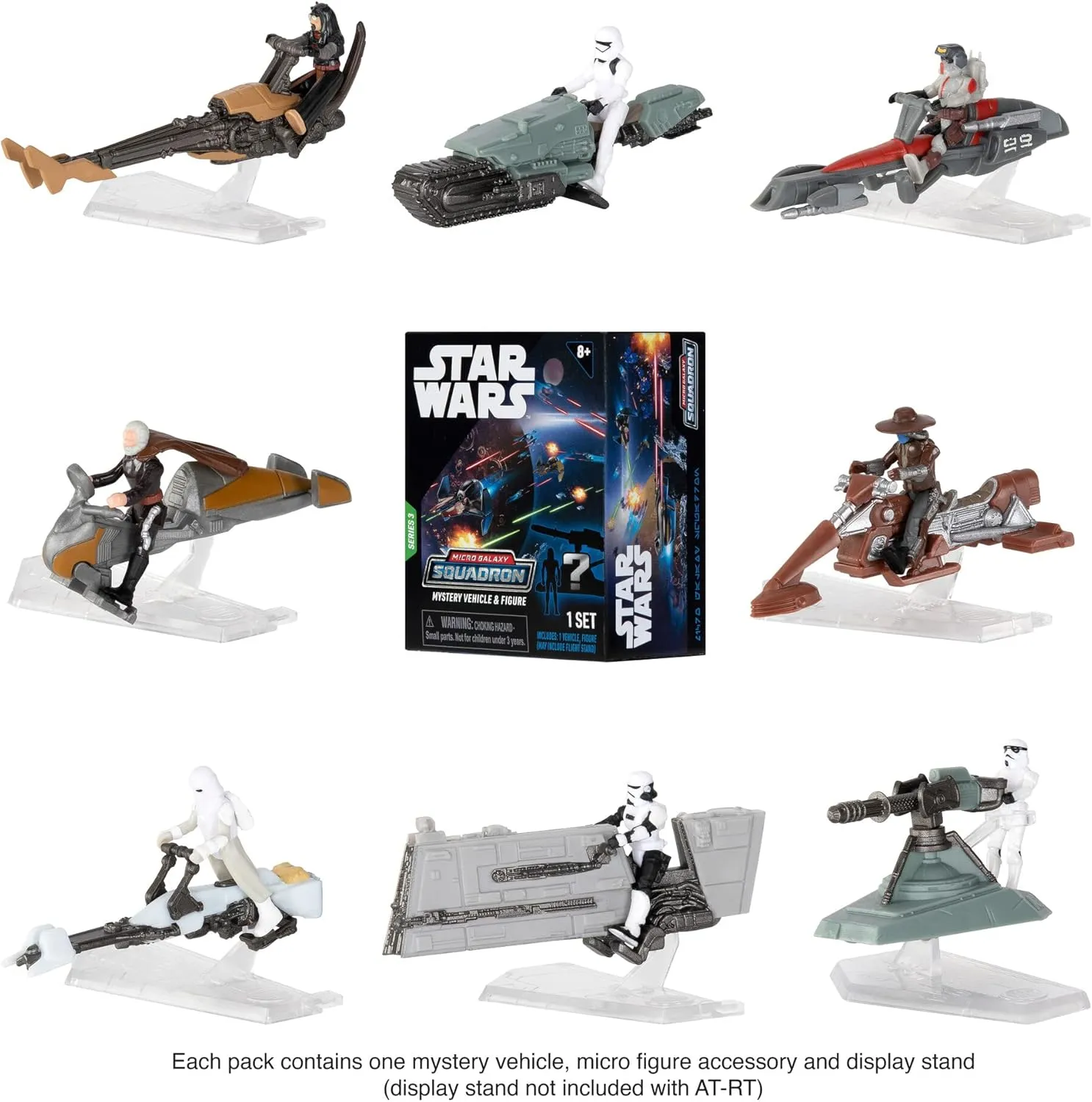 Anakin Skywalker's Jedi Interceptor + Mistery Vehicle | Star Wars Micro Galaxy Squadron Series 3 - Image 2