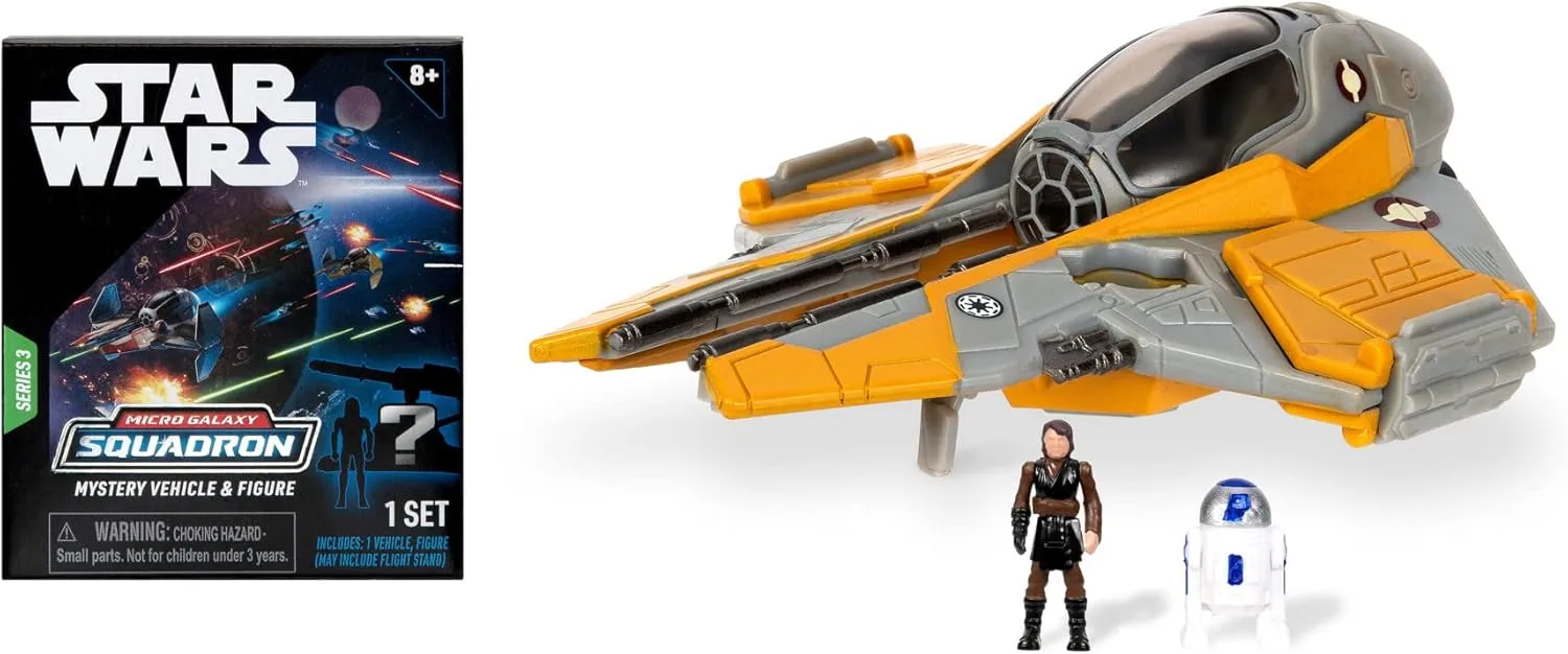Anakin Skywalker's Jedi Interceptor + Mistery Vehicle | Star Wars Micro Galaxy Squadron Series 3 - Image 3