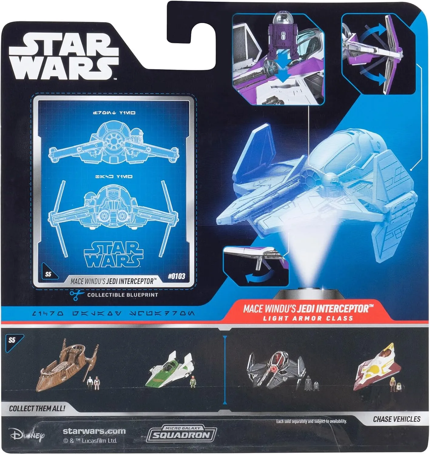Mace Windu's Jedi Interceptor + Mistery Vehicle | Star Wars Micro Galaxy Squadron Series 5 - Image 2