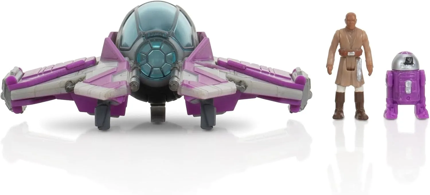 Mace Windu's Jedi Interceptor + Mistery Vehicle | Star Wars Micro Galaxy Squadron Series 5 - Image 3