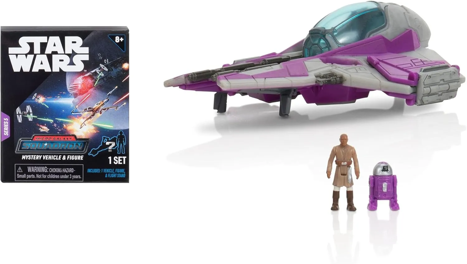 Mace Windu's Jedi Interceptor + Mistery Vehicle | Star Wars Micro Galaxy Squadron Series 5 - Image 4