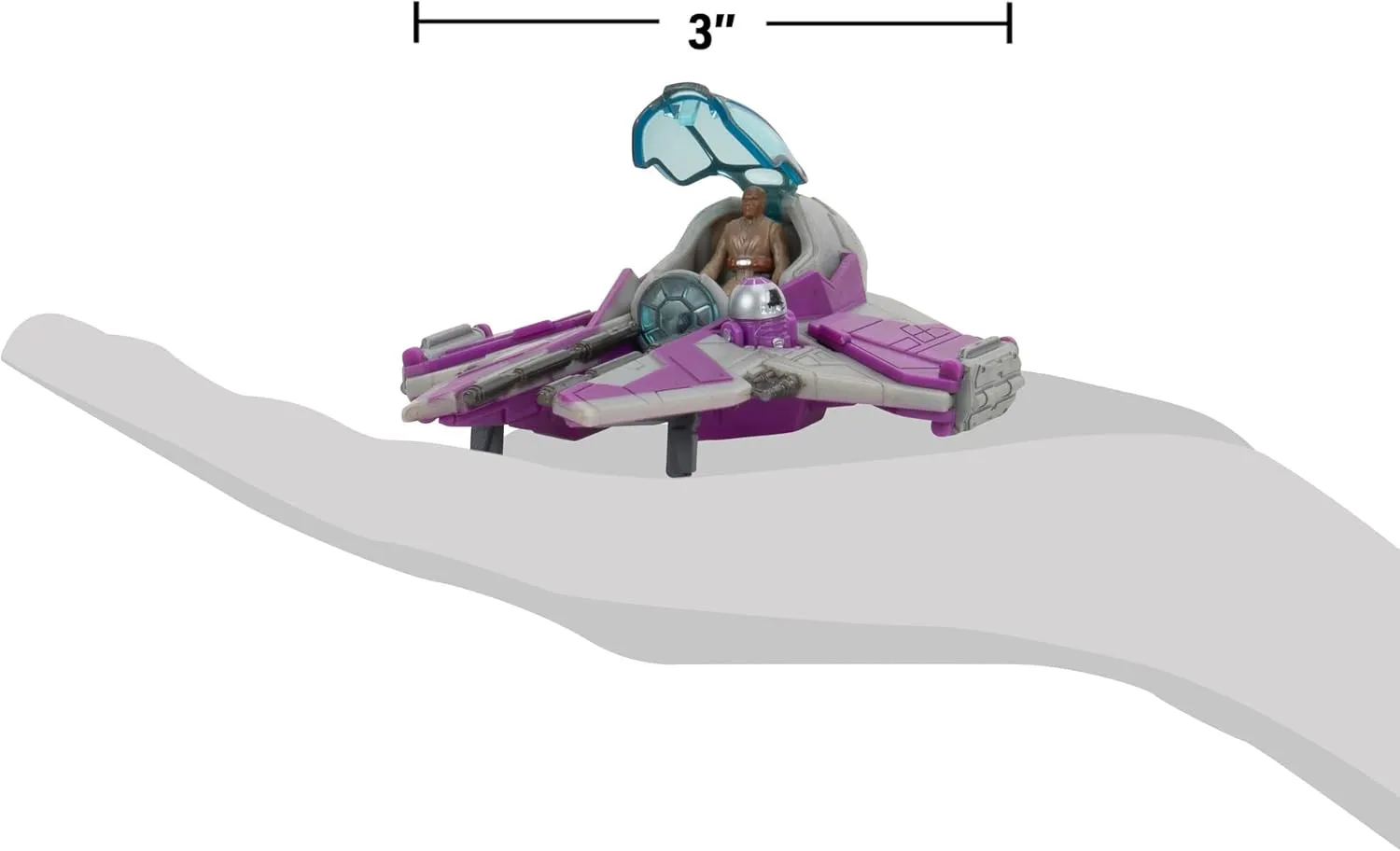 Mace Windu's Jedi Interceptor + Mistery Vehicle | Star Wars Micro Galaxy Squadron Series 5 - Image 5