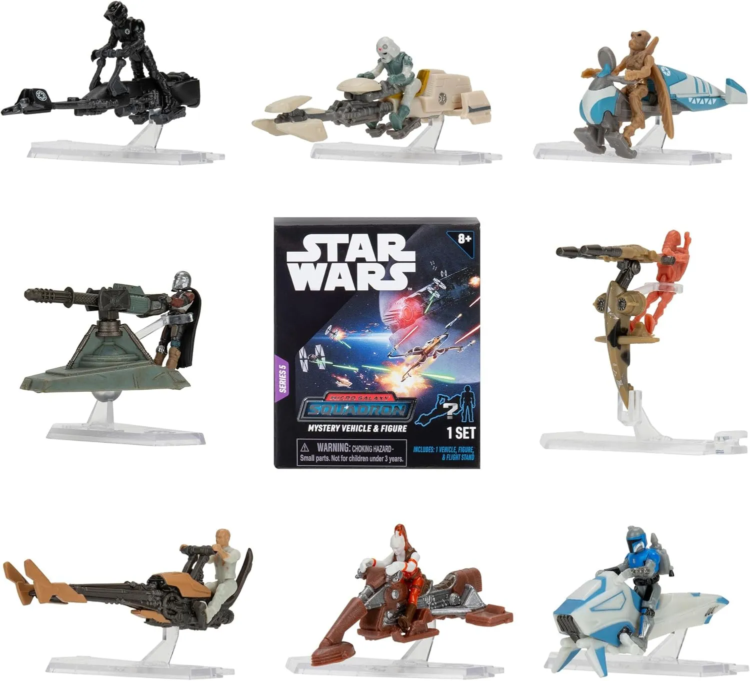 Mace Windu's Jedi Interceptor + Mistery Vehicle | Star Wars Micro Galaxy Squadron Series 5 - Image 6