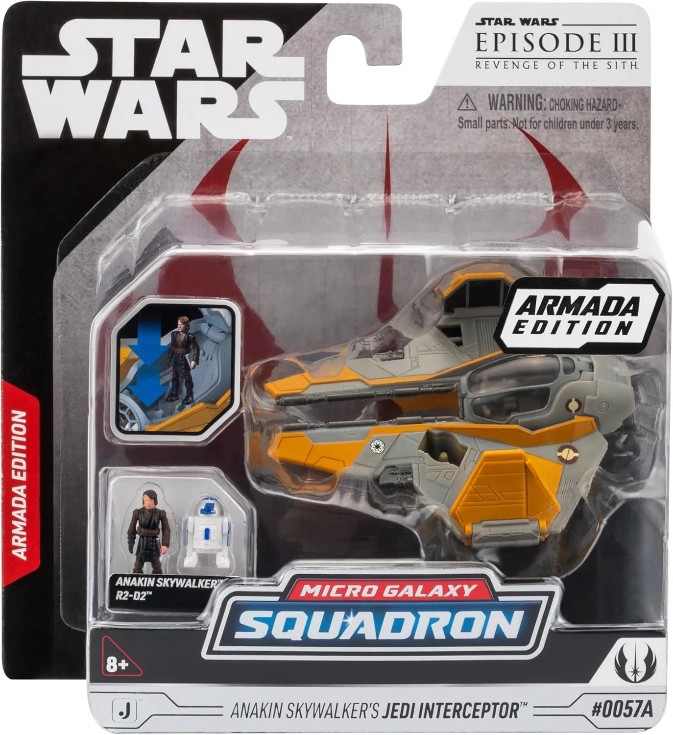 Anakin Skywalker's Jedi Interceptor (Armada Edition) + Mistery Vehicle | Star Wars Micro Galaxy Squadron Series 8 - Image 3