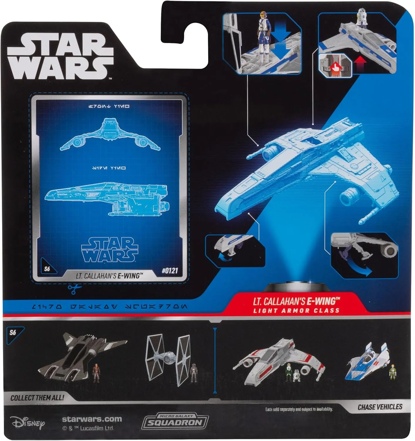 Lt. Callahan's E-Wing + Mistery Vehicle | Star Wars Micro Galaxy Squadron Series 6 - Image 2