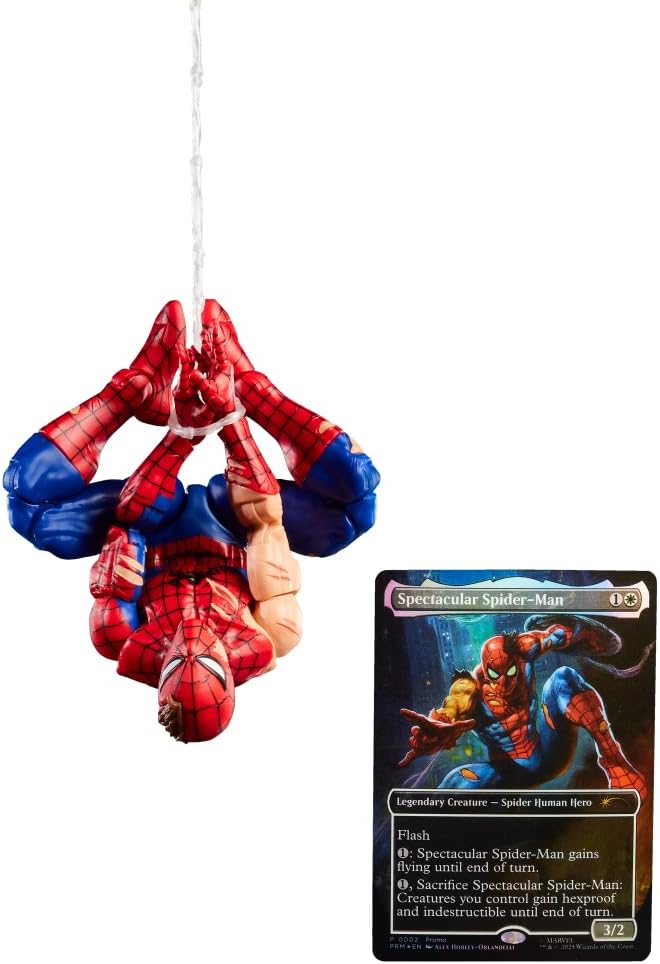 Spider-Man (Battle Damaged) | Marvel Legends + Magic The Gathering