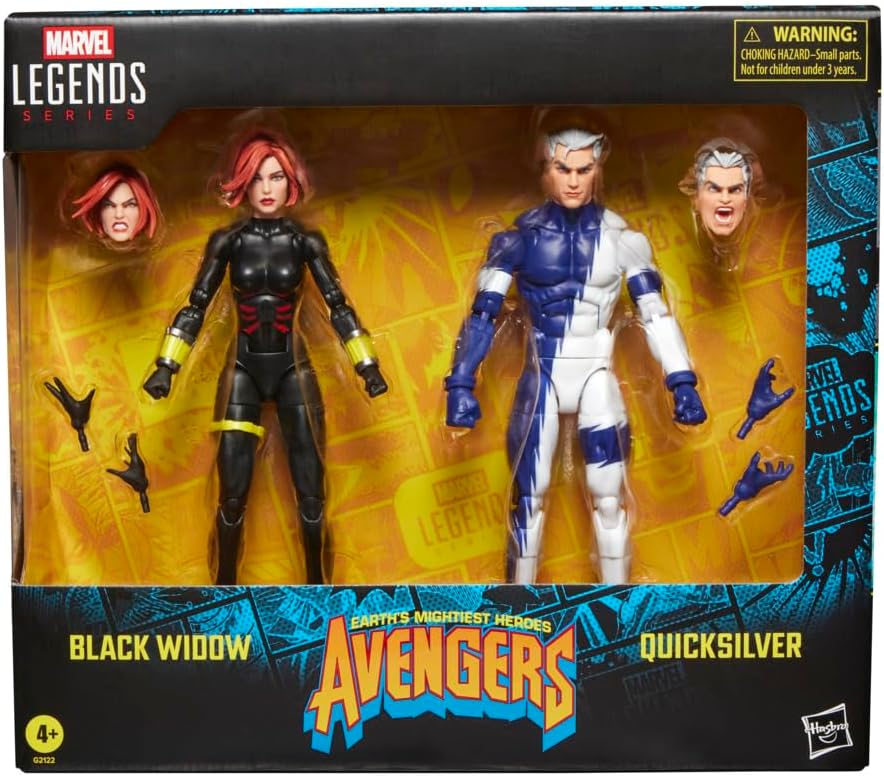 Black Widow & Quicksilver | Marvel Legends Avengers: Earth's Mightest Heroes The Crossing